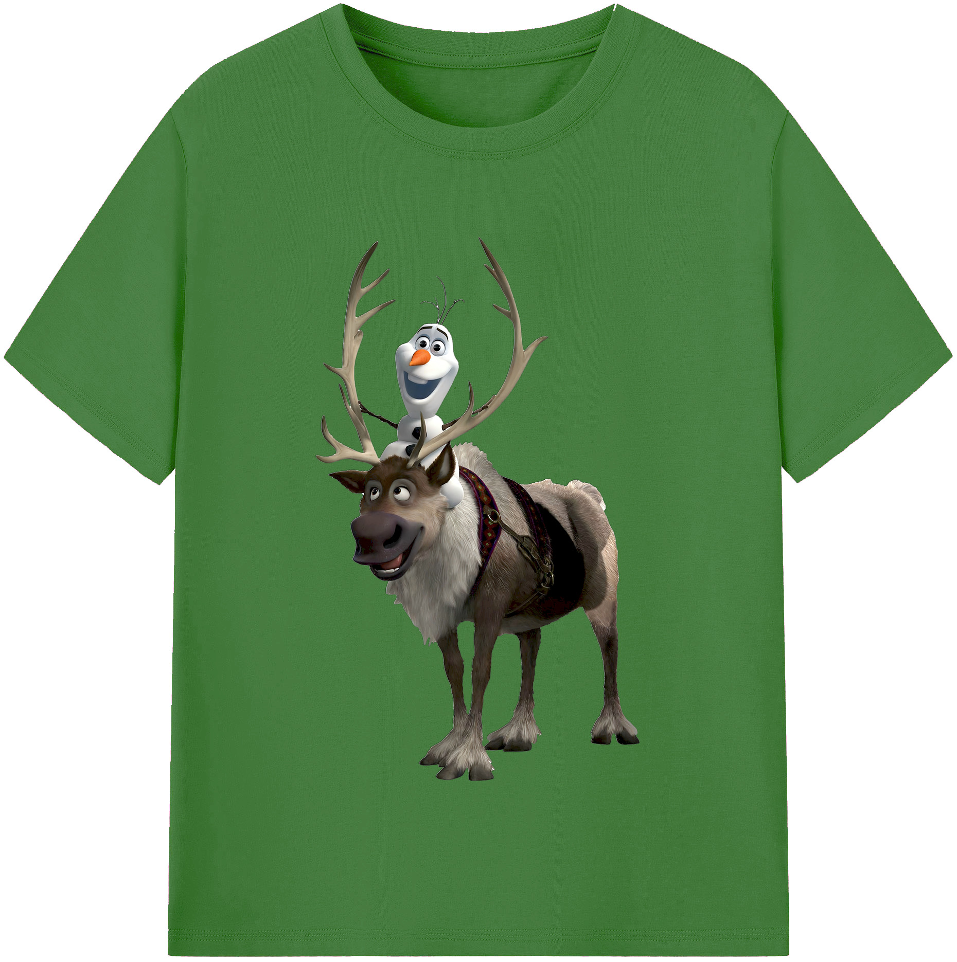 （画像用） アナと雪の女王 アンナ エルサ Frozen Anna Elsa レディースカジュアルプリントTシャツ（綿100％）